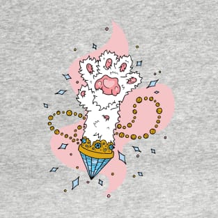 Lucky Paw - Cute Cat Illustration T-Shirt